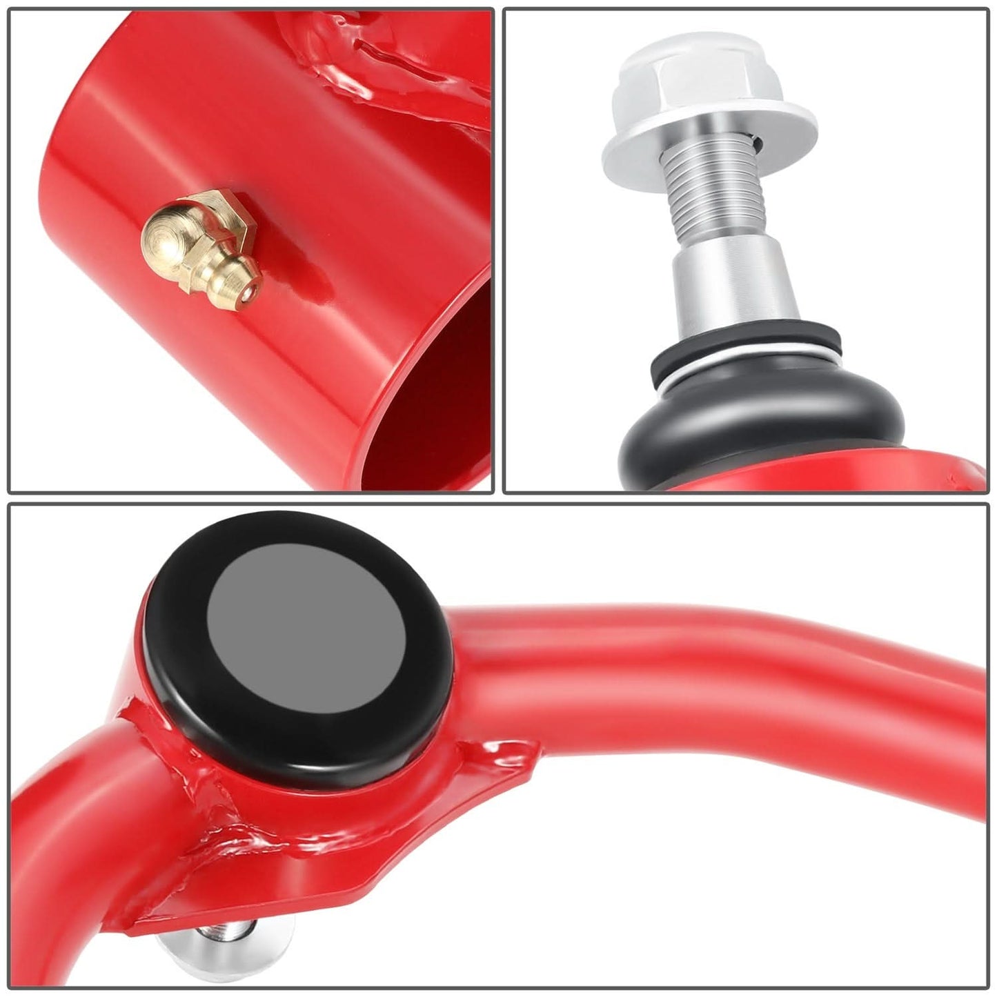 2004-2020 Ford F-150 Front Upper Control Arms Red Black
