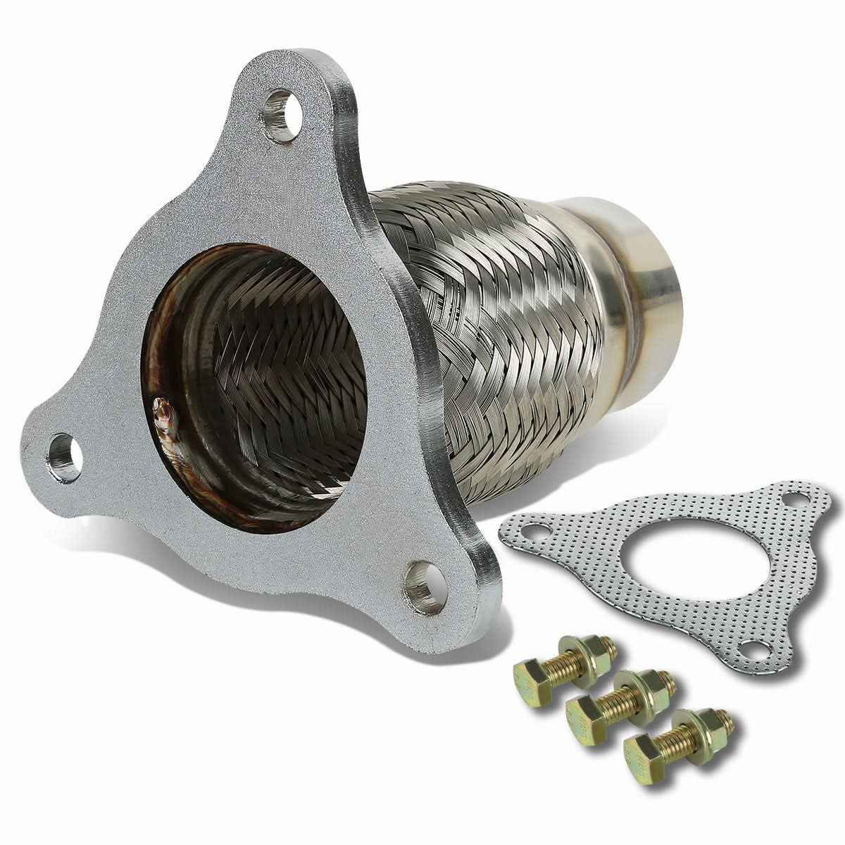 1999-2010 GM 2.25" Flex Pipe - 5.5" Length 3-Bolt Connection