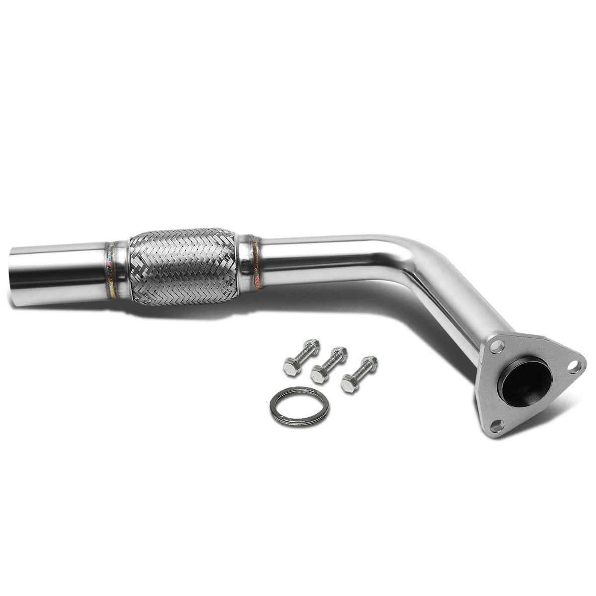 97-01 Toyota Flex Pipe 2.00" IN / 2.50" OUT 3-Bolt Flange+O2 Port