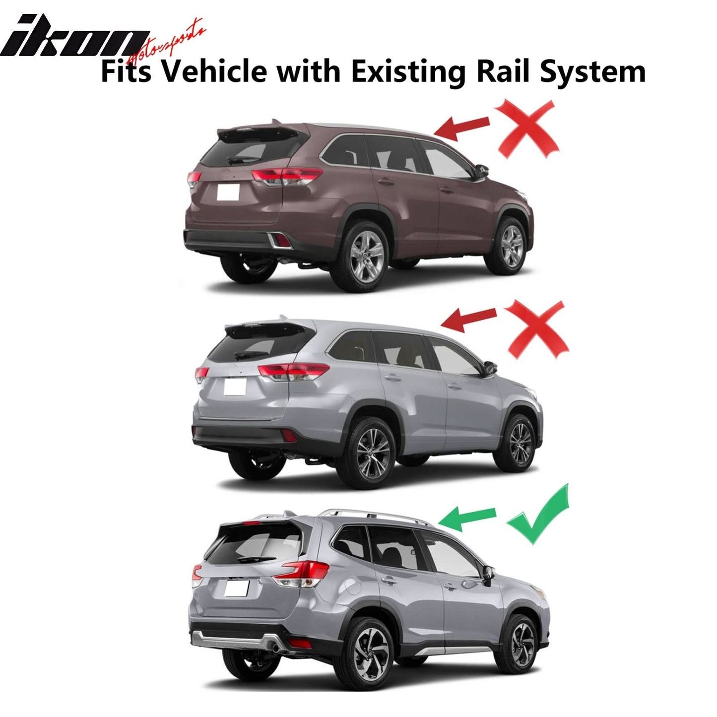 Universal SUV Roof Rack Cross Bar Cargo Luggage Carrier Aluminum