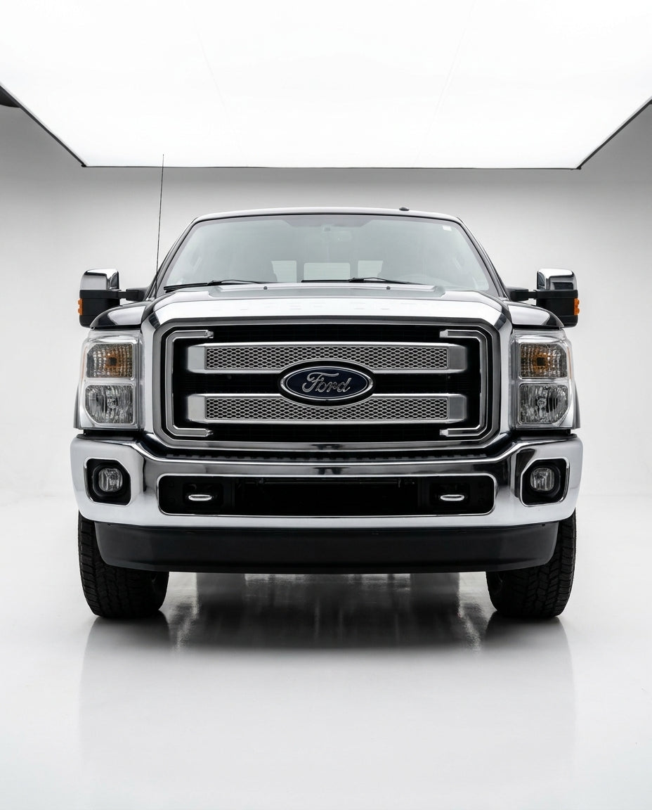 Fits 11-16 Ford F250 350 450 Platinum Moulding Front Mesh Grill