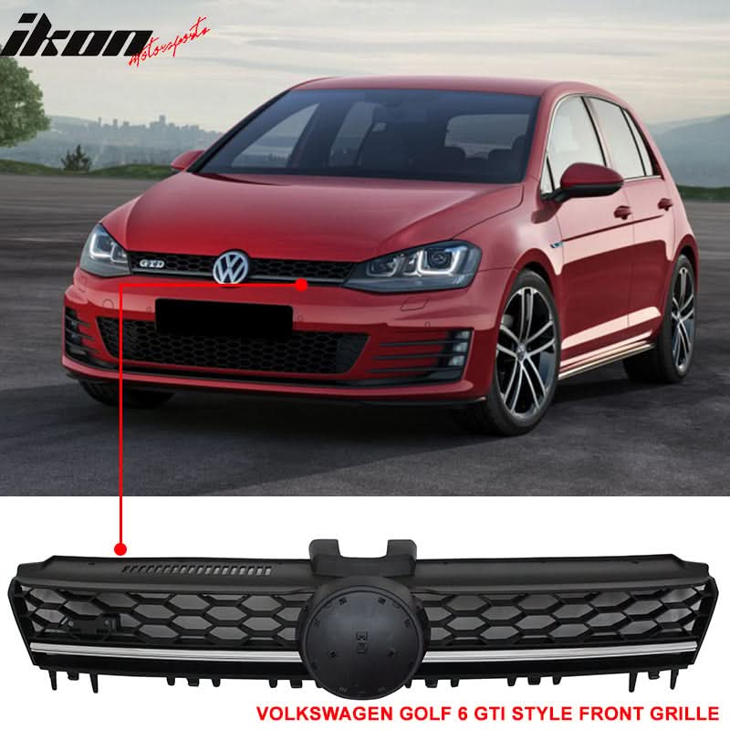 2015-2016 Volkswagen Golf MK7 Front Grille Chrome Trim Logo Badge Base