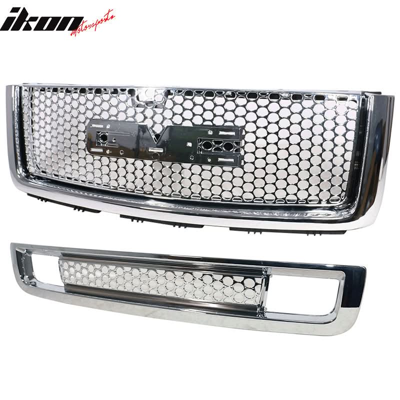 2007-2013 GMC Sierra 1500 Denali Front Bumper Upper + Grille Guards