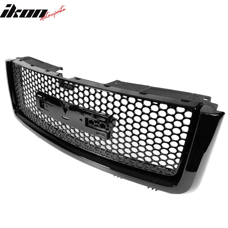 2007-2013 GMC Sierra 1500 Car Front Grille Upper Hood  Guards ABS