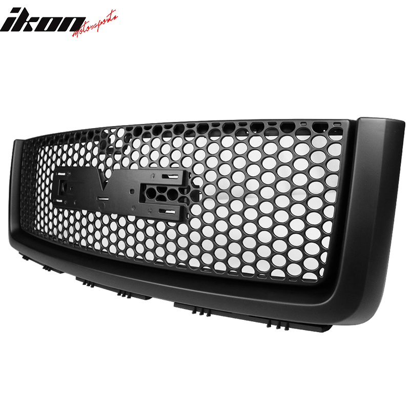 2007-2013 GMC Sierra 1500 Car Front Grille Upper Hood  Guards ABS