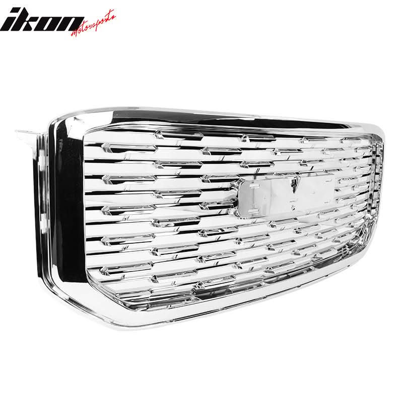 2015-2020 GMC Yukon Denali Style Chrome Front Upper Grille ABS