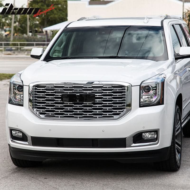2015-2020 GMC Yukon Denali Style Chrome Front Upper Grille ABS