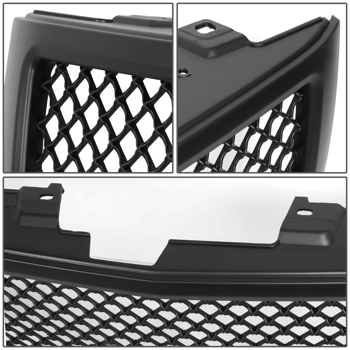 2007-2013 Chevrolet Silverado 1500 Squared Mesh Grille - Matte Black