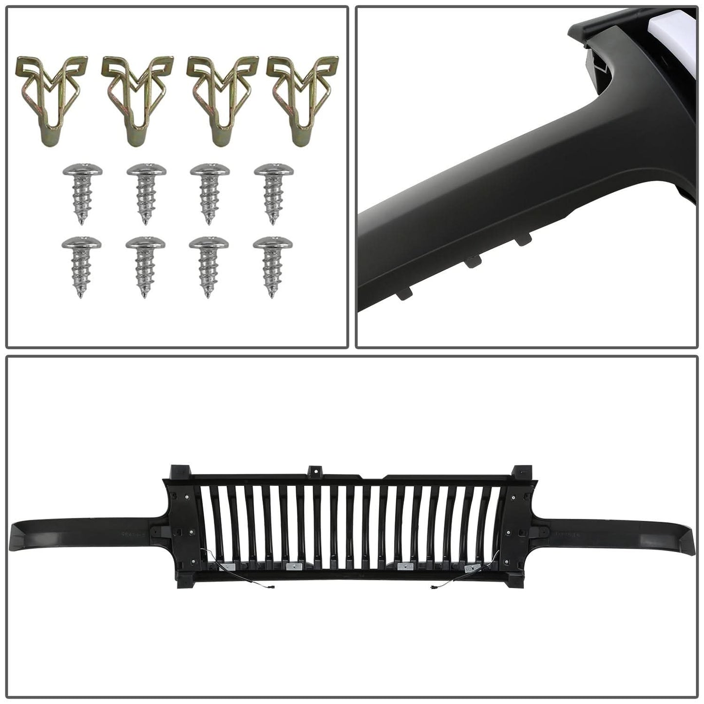 99-02 Chevy Silverado / 00-06 Suburban Tahoe Vertical Fence LED DRL Grille