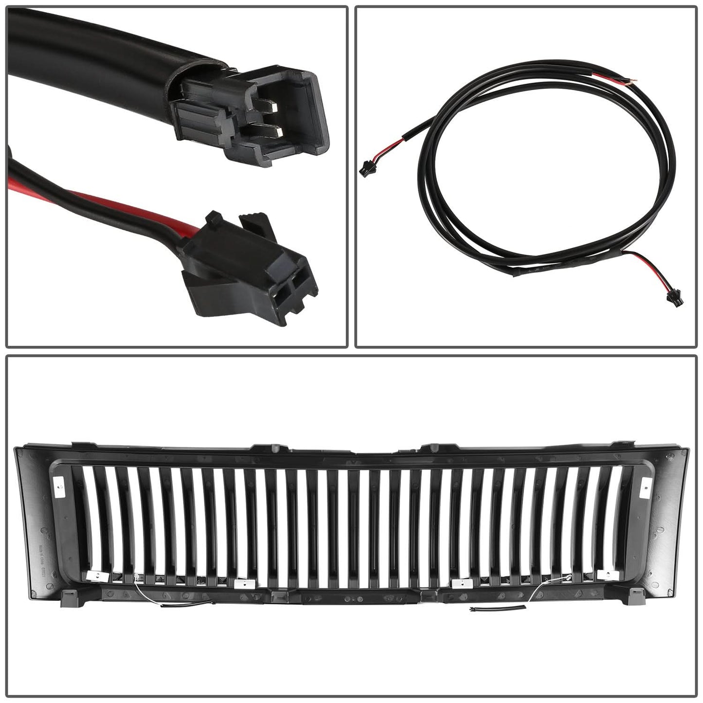 07-13 Chevrolet Silverado 1500 Vertical Slat Style LED Grille