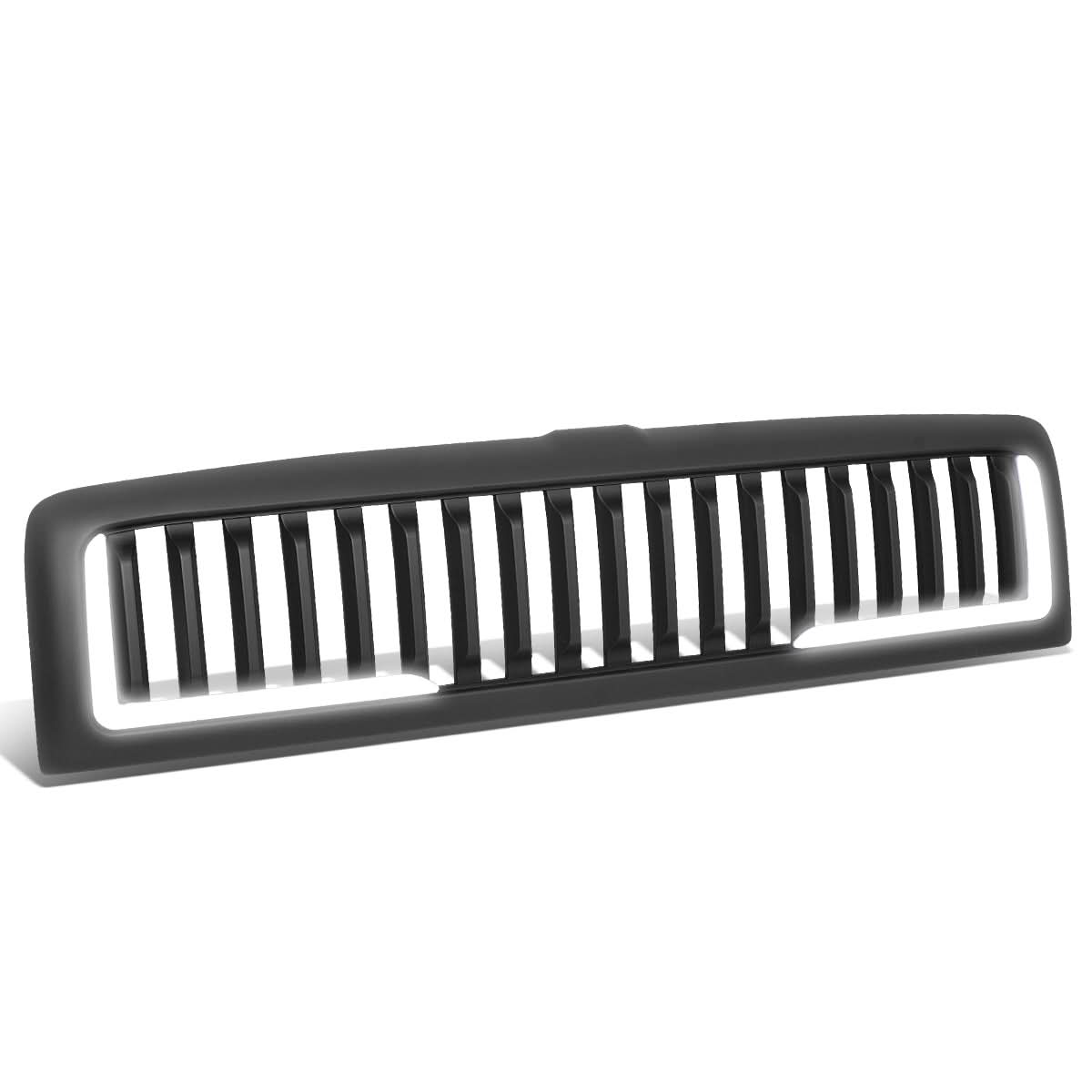 94-02 Dodge Ram Vertical Fence Style LED DRL Grille - Matte Black