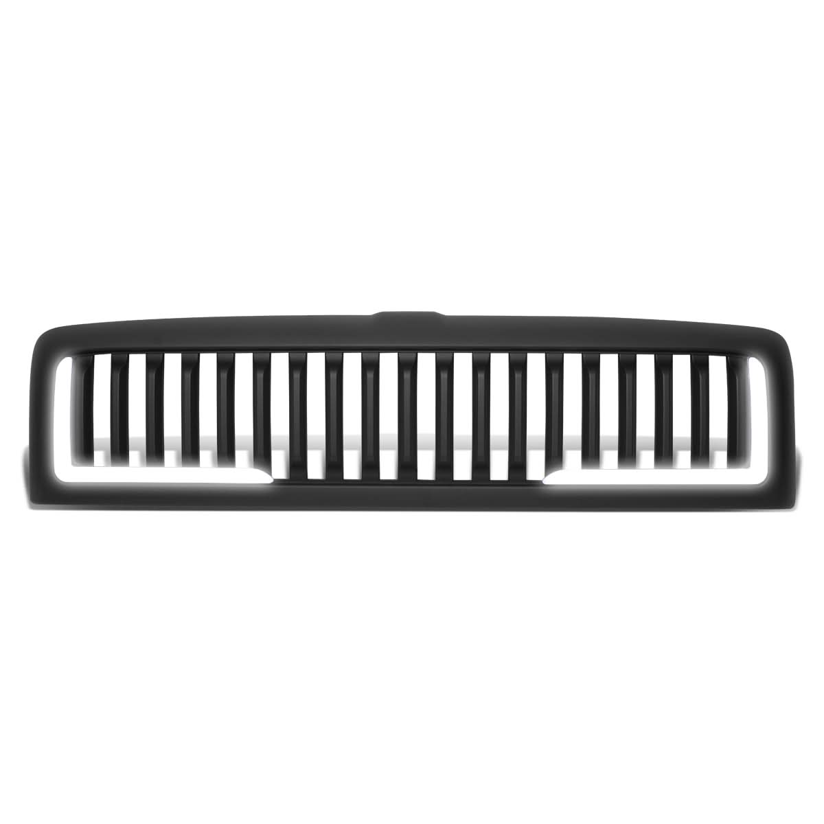 94-02 Dodge Ram Vertical Fence Style LED DRL Grille - Matte Black