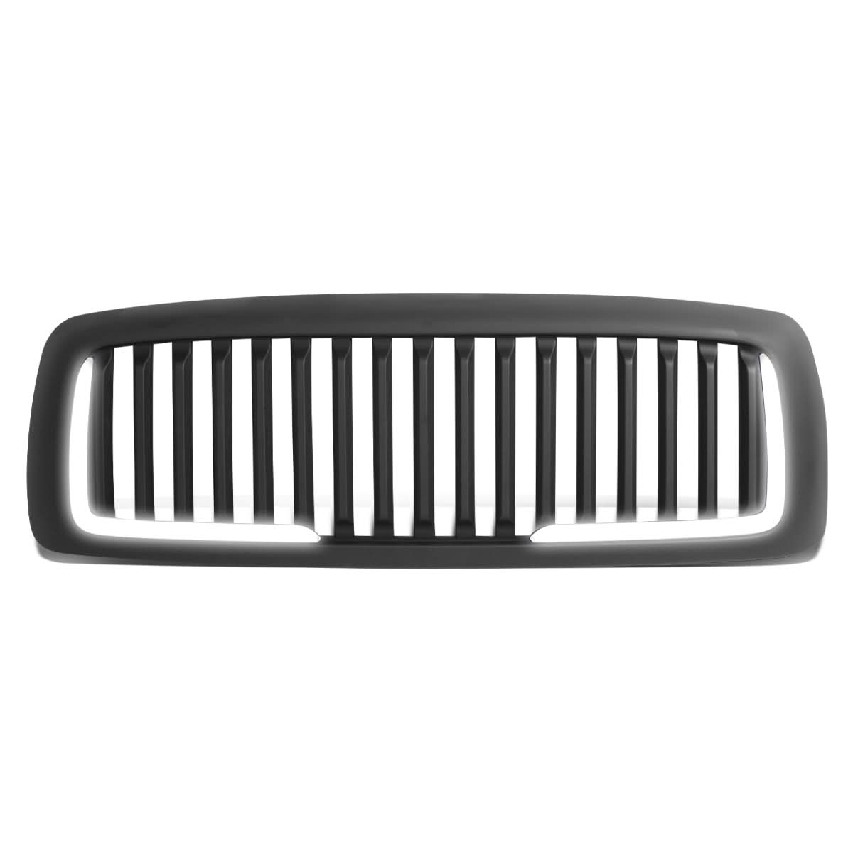 02-05 Dodge Ram Vertical Fence Style LED DRL Grille - Matte Black