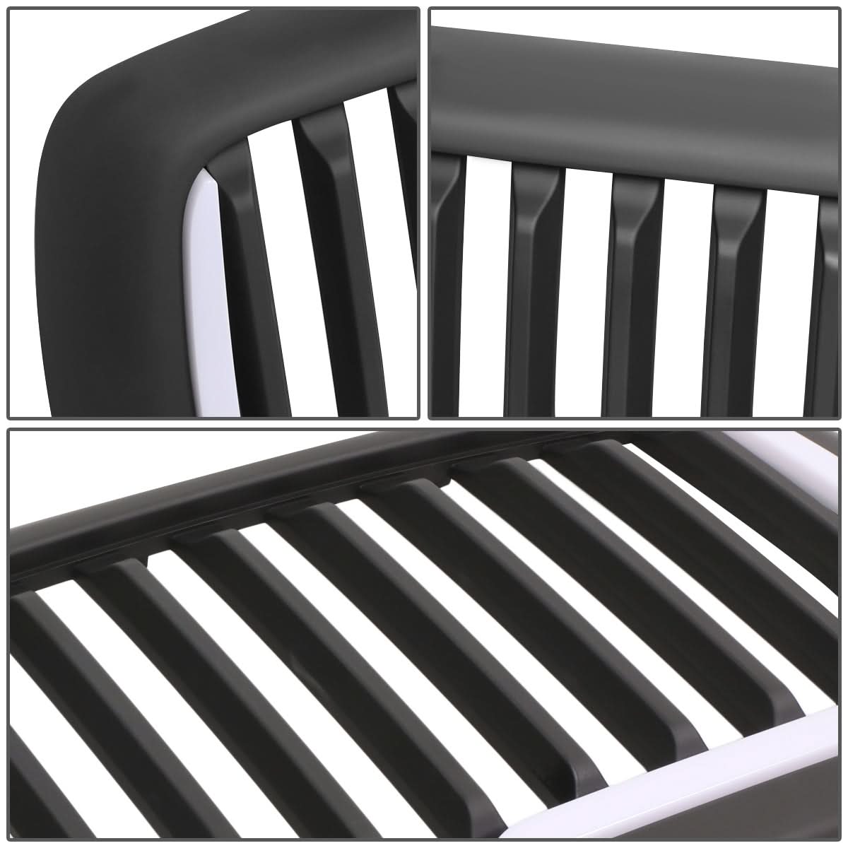 02-05 Dodge Ram Vertical Fence Style LED DRL Grille - Matte Black