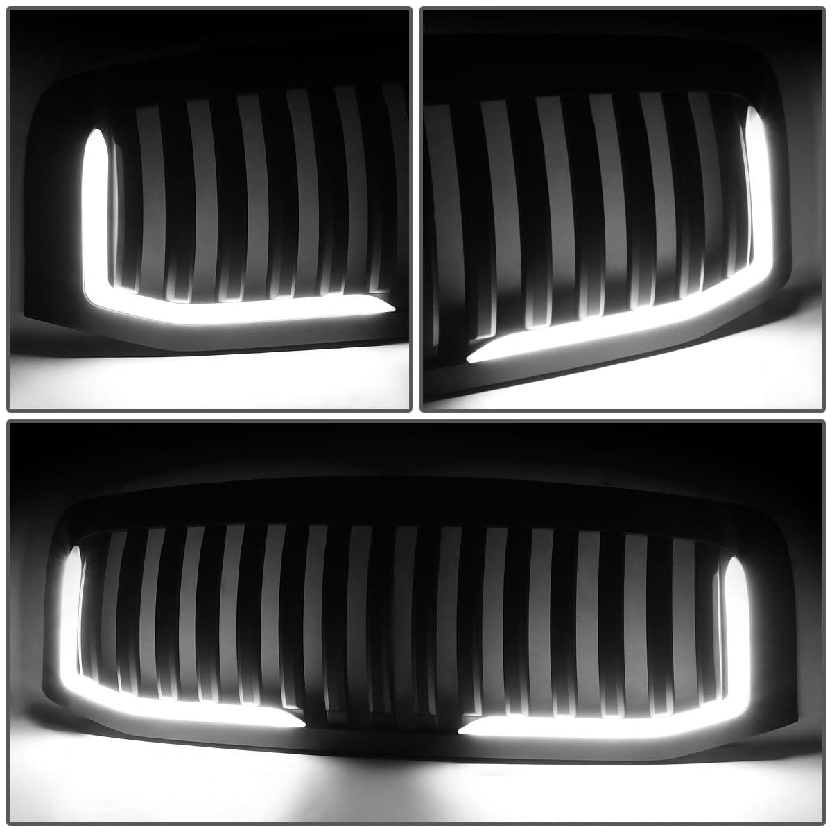 06-08 Dodge Ram 1500 / 06-09 Ram 2500 3500 Vertical Fence LED DRL Grille