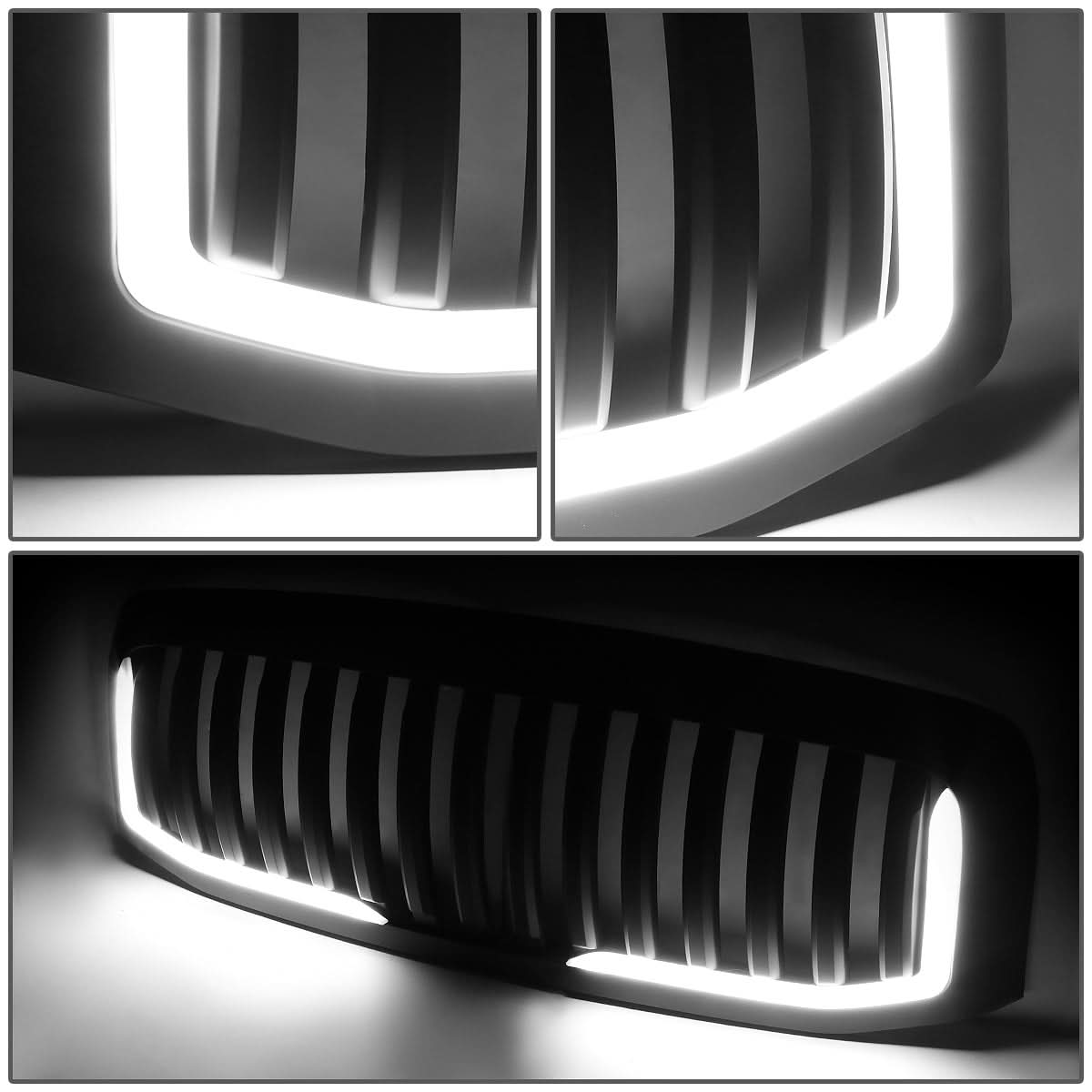 06-08 Dodge Ram 1500 / 06-09 Ram 2500 3500 Vertical Fence LED DRL Grille