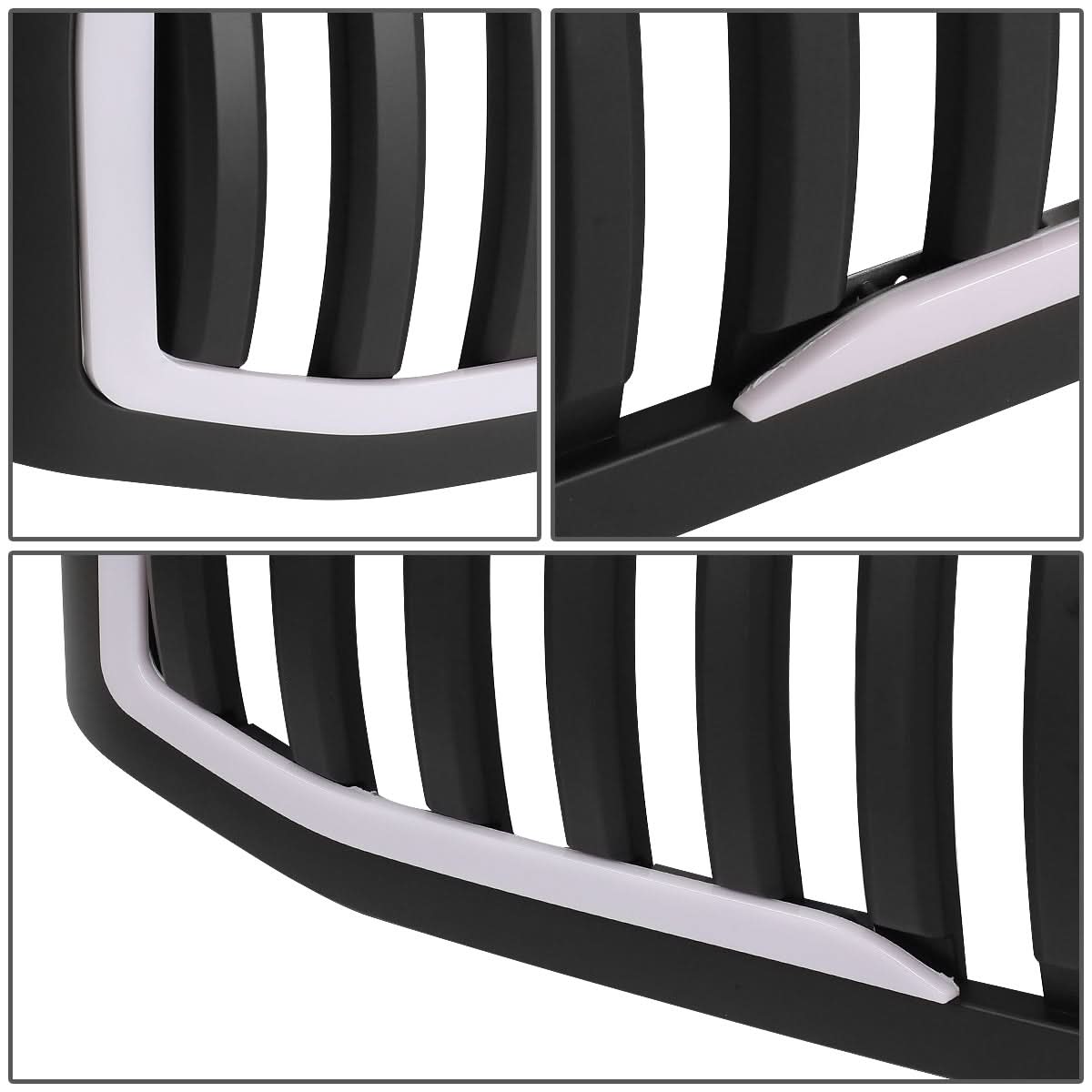 06-08 Dodge Ram 1500 / 06-09 Ram 2500 3500 Vertical Fence LED DRL Grille