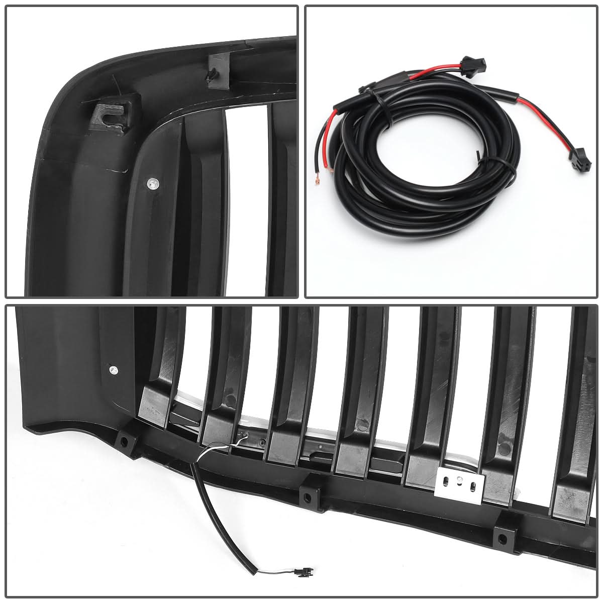 06-08 Dodge Ram 1500 / 06-09 Ram 2500 3500 Vertical Fence LED DRL Grille