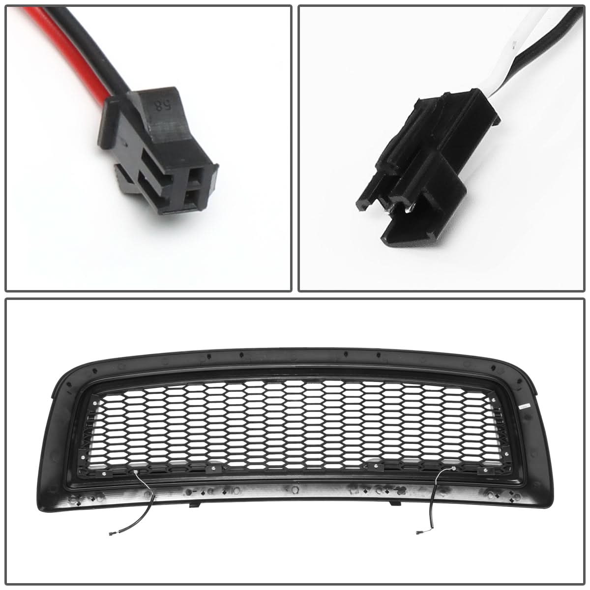 2009-2012 Dodge Ram 1500 Honeycomb Style LED DRL Grille - Black