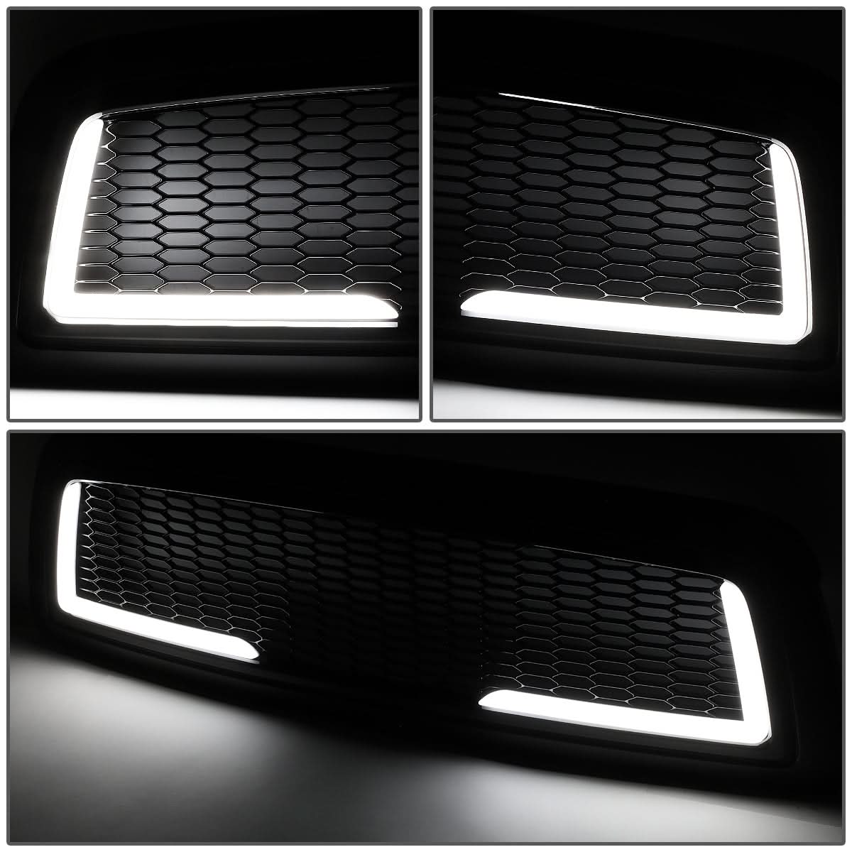 2009-2012 Dodge Ram 1500 Honeycomb Style LED DRL Grille - Black