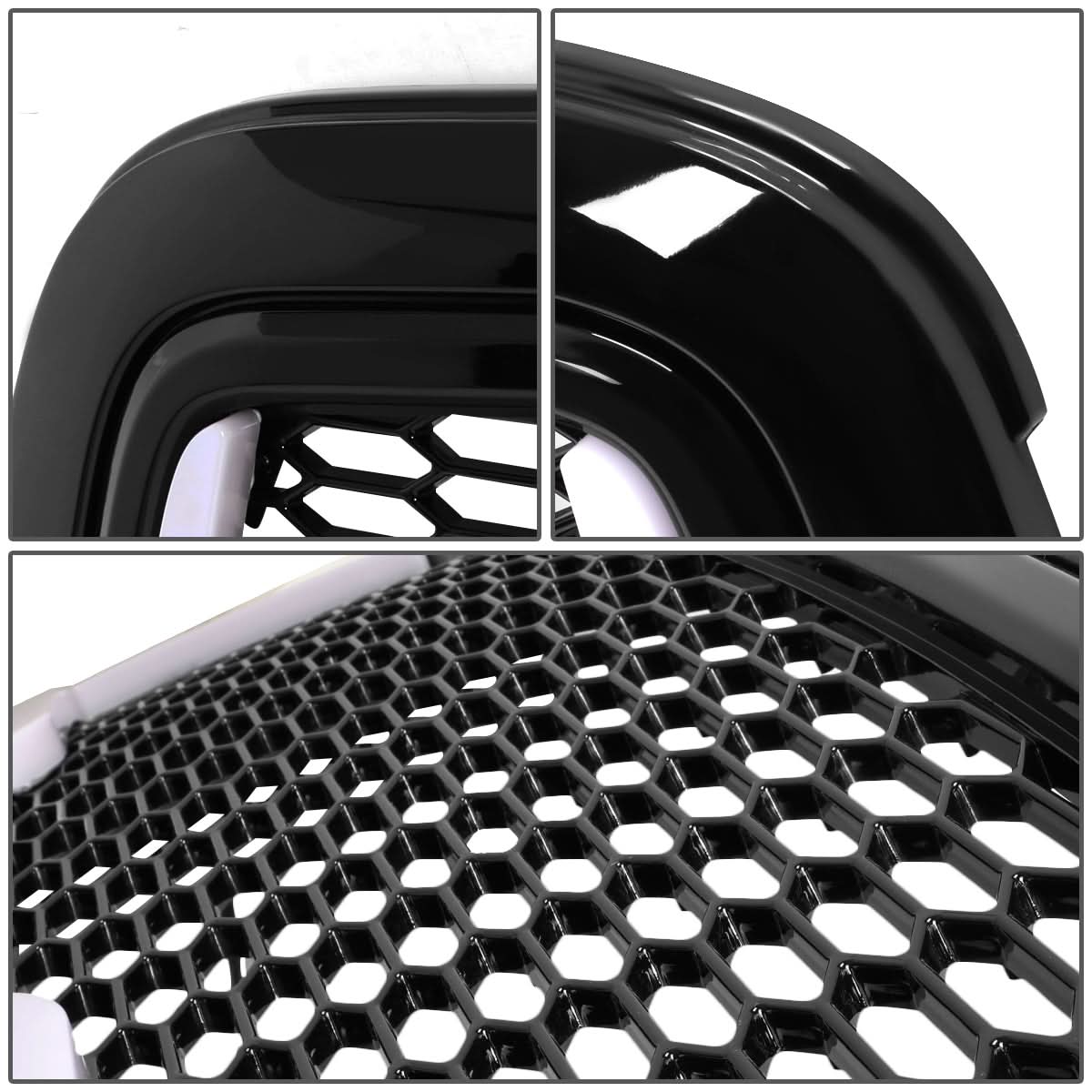 2009-2012 Dodge Ram 1500 Honeycomb Style LED DRL Grille - Black