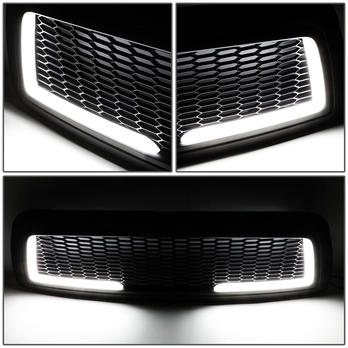 09-12 Dodge Ram 1500 Honeycomb Style LED DRL Grille - Matte Black