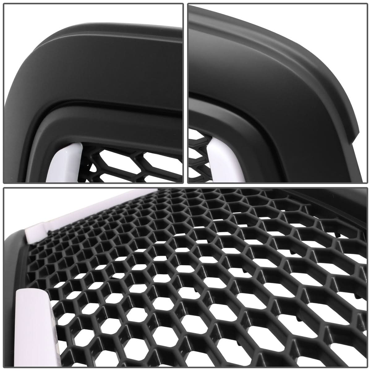 09-12 Dodge Ram 1500 Honeycomb Style LED DRL Grille - Matte Black