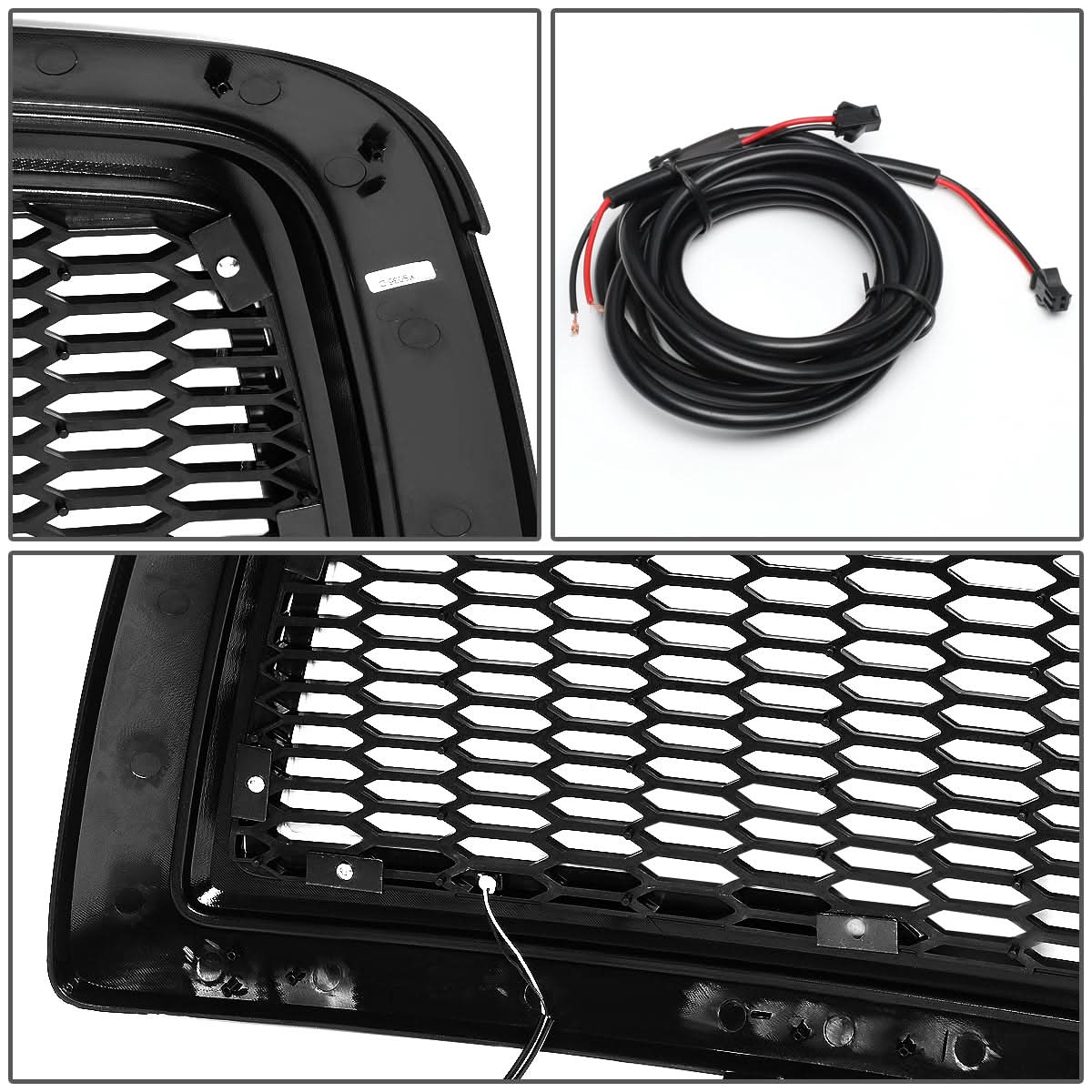 09-12 Dodge Ram 1500 Honeycomb Style LED DRL Grille - Matte Black