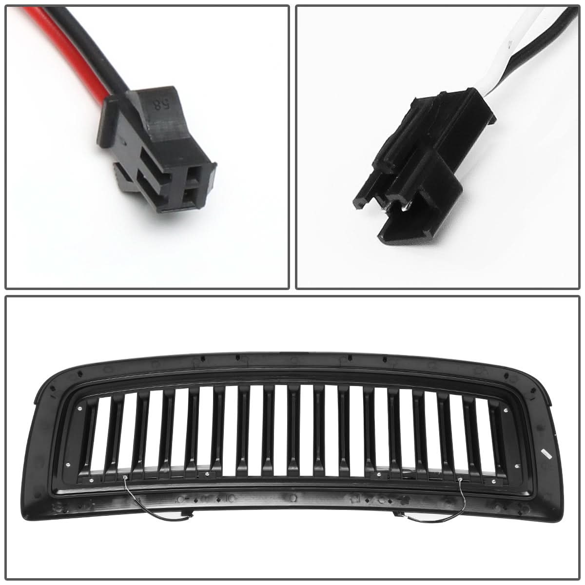 09-12 Dodge Ram 1500 Vertical Fence Style Grille w/ LED DRL Lights