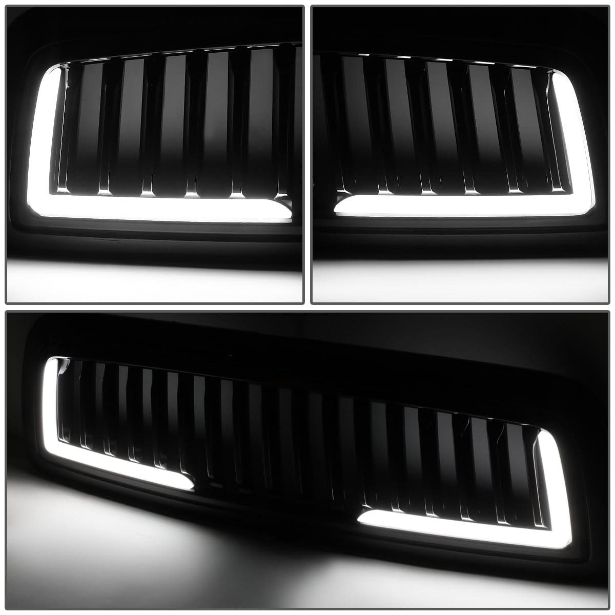 09-12 Dodge Ram 1500 Vertical Fence Style Grille w/ LED DRL Lights