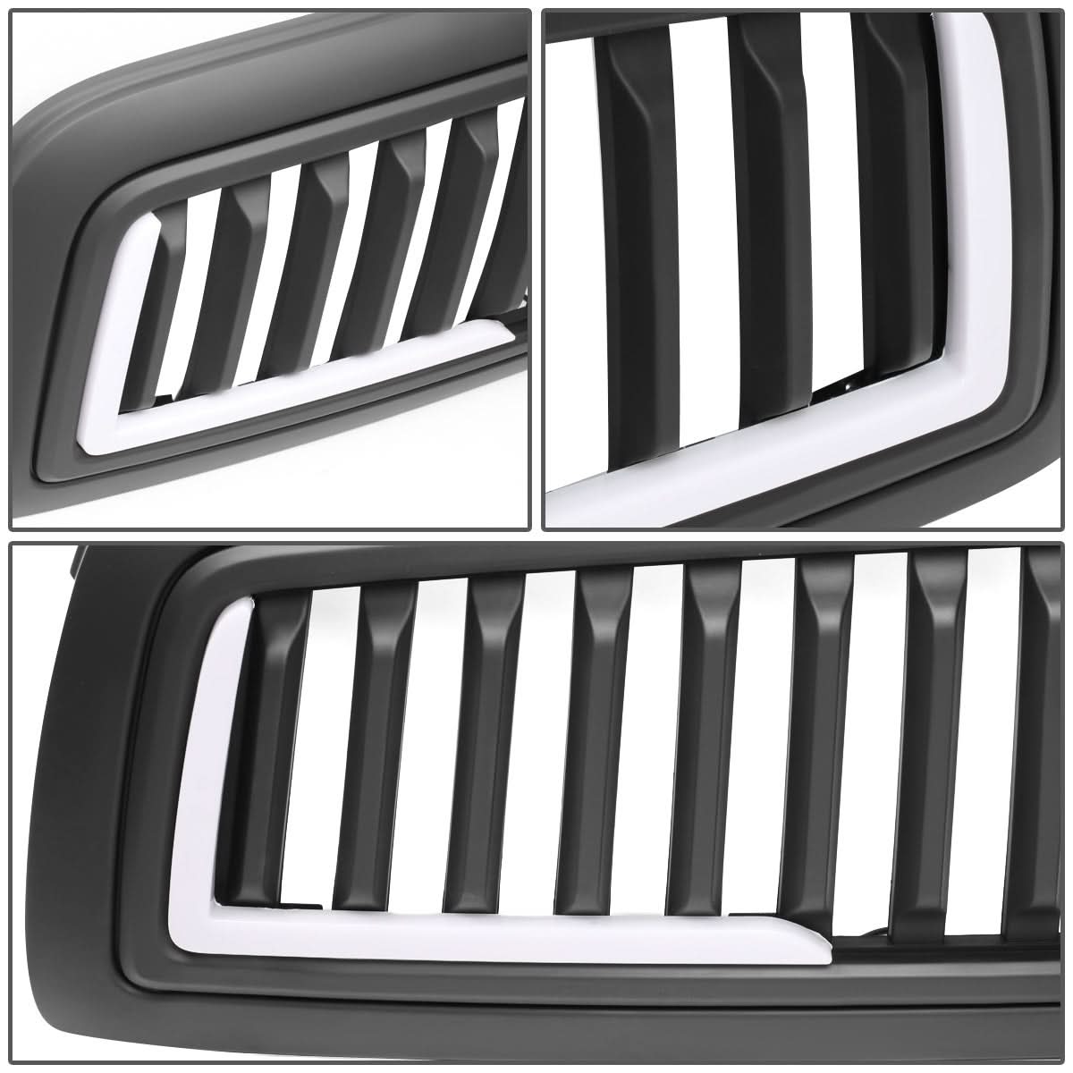 09-12 Dodge Ram 1500 Vertical Fence Style Grille w/ LED DRL