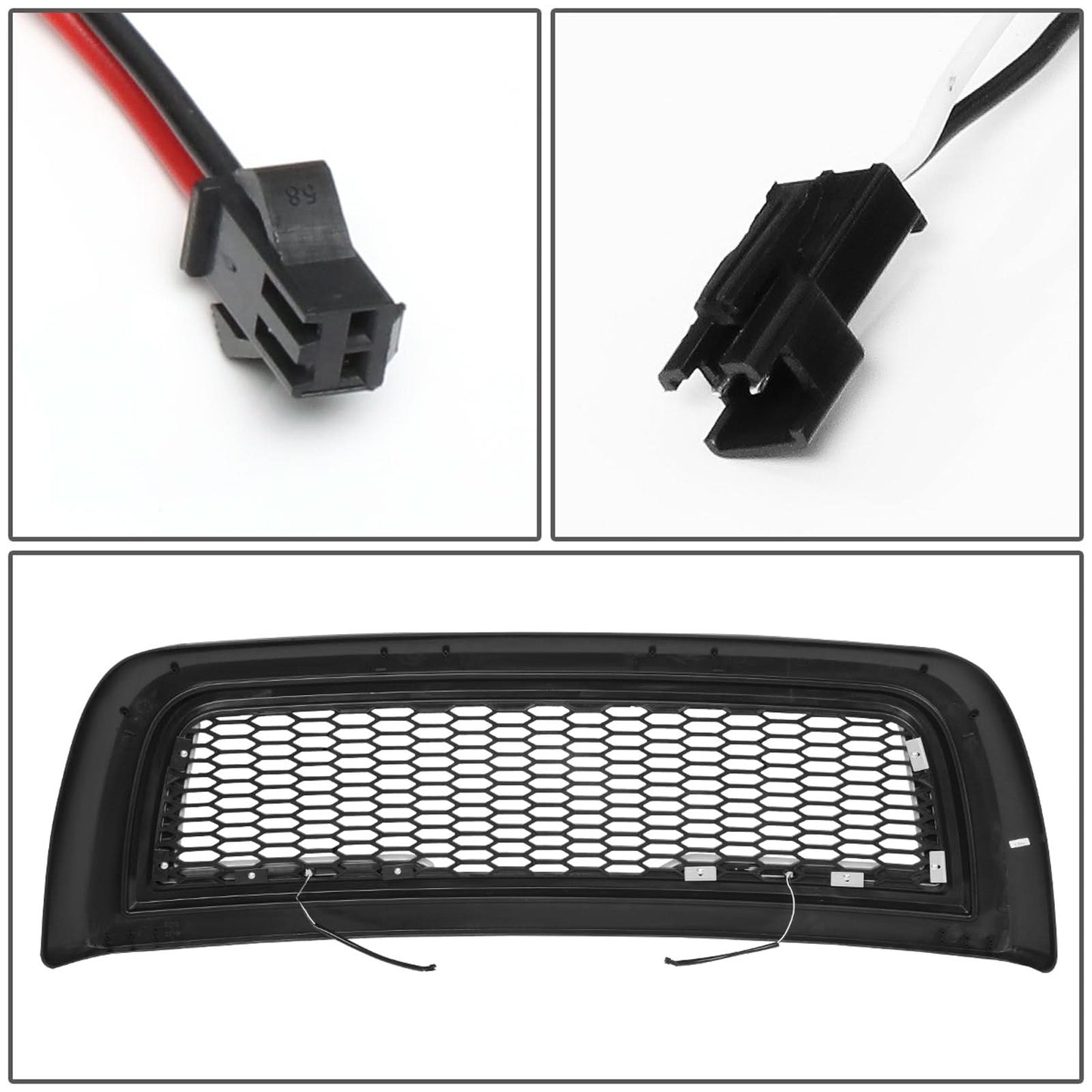 2010-2018 Dodge Ram 2500/3500 Honeycomb Mesh Grille with LED DRL