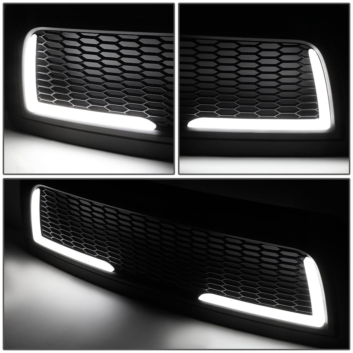 2010-2018 Dodge Ram 2500 3500 Honeycomb Mesh Grille with LED DRL