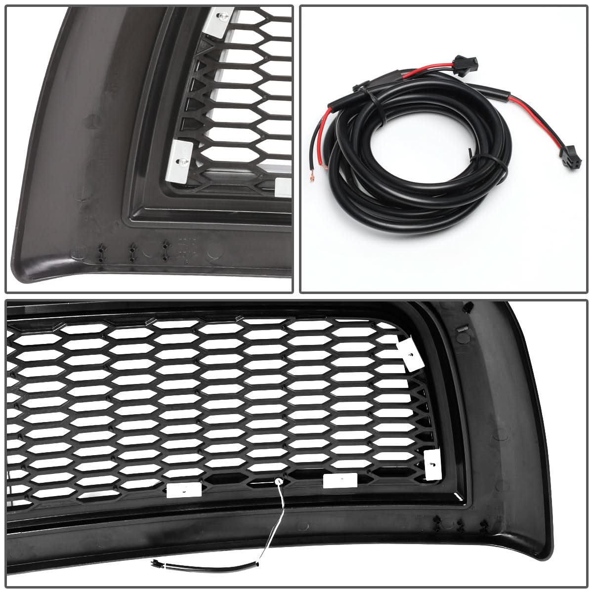 2010-2018 Dodge Ram 2500 3500 Honeycomb Mesh Grille with LED DRL