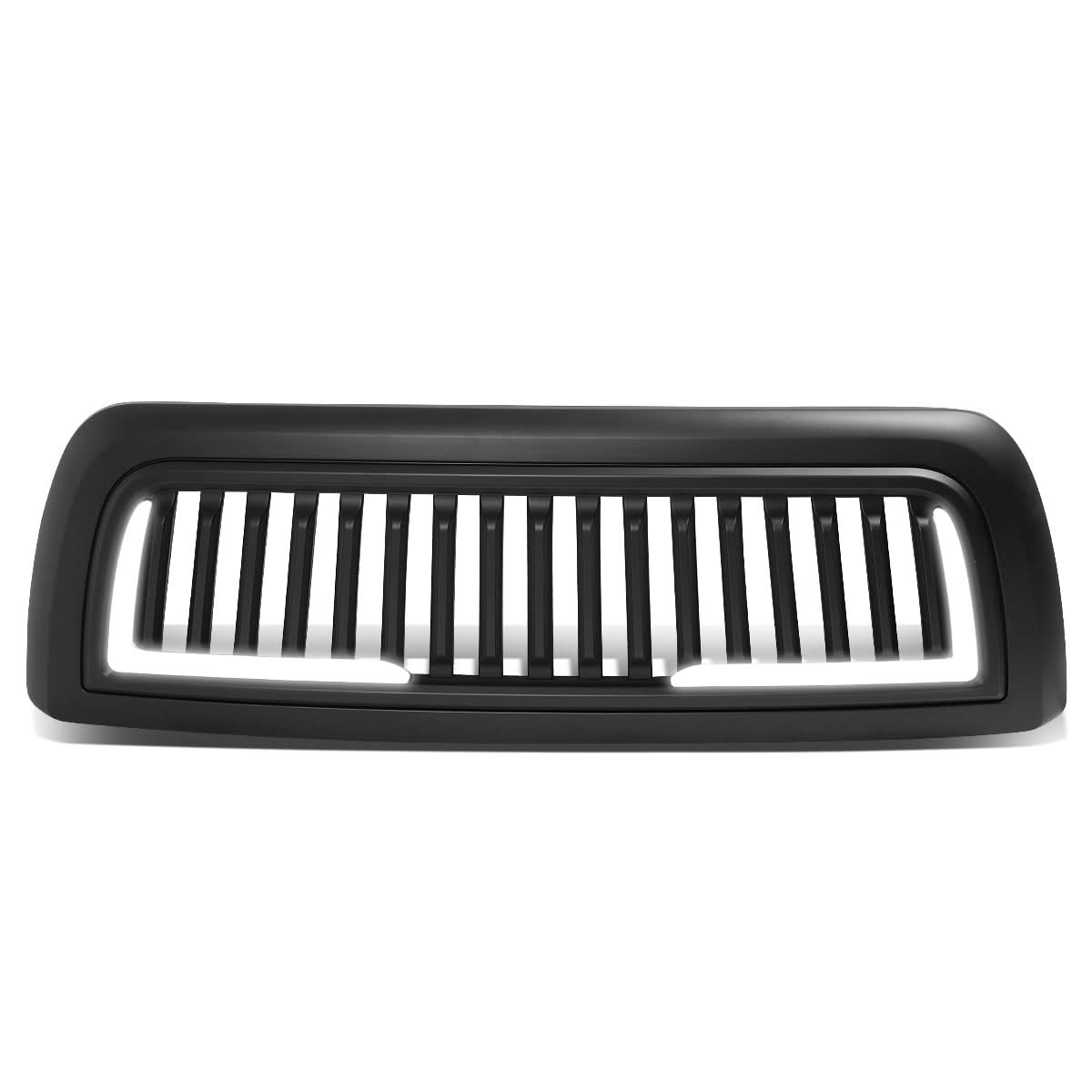 10-18 Dodge Ram 2500 3500 Vertical Fence Style LED DRL Grille Matte Black