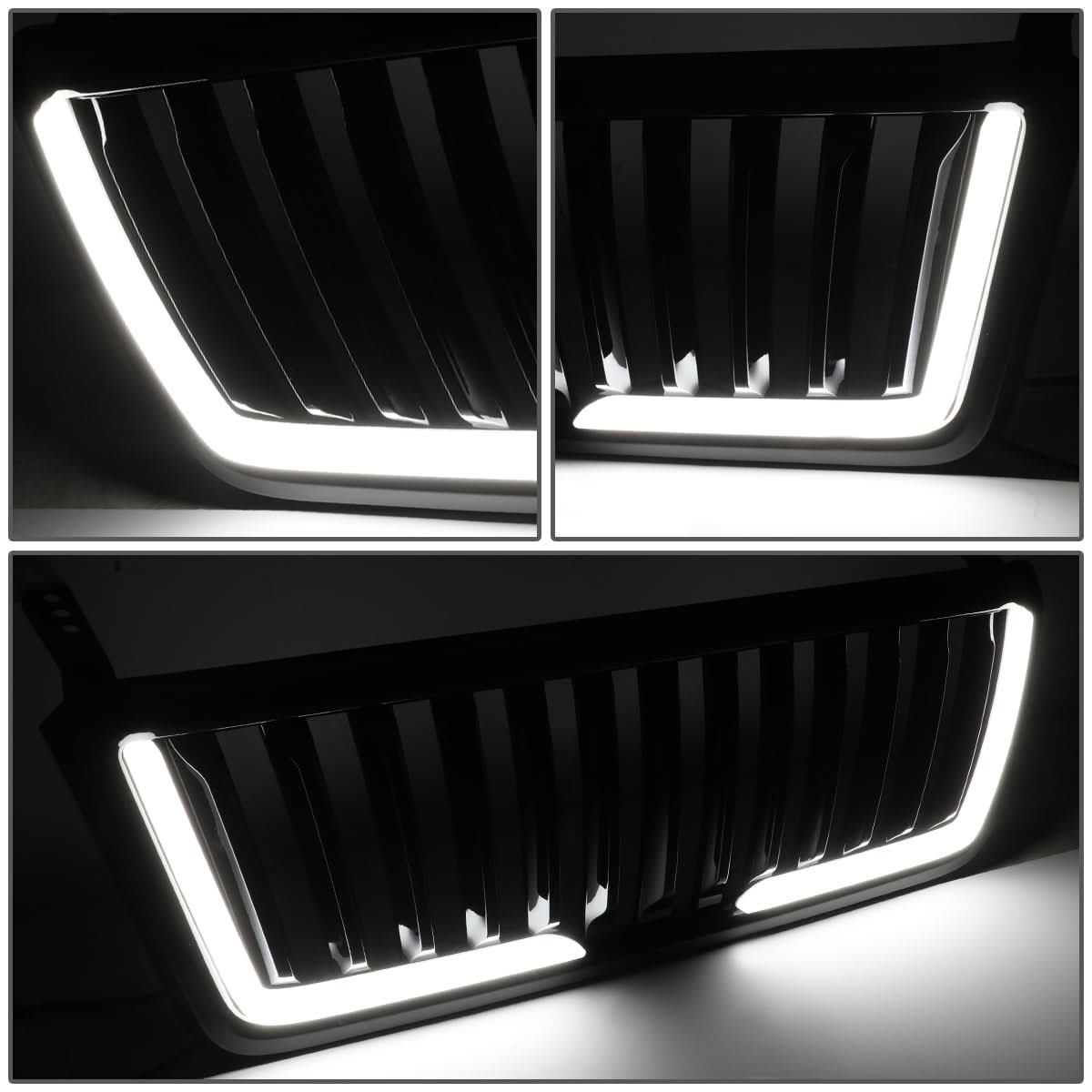 2004-2008 Ford F-150 Vertical Fence Style LED DRL Grille