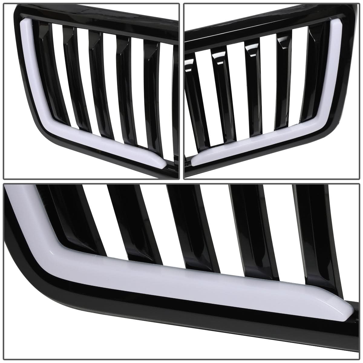 2004-2008 Ford F-150 Vertical Fence Style LED DRL Grille