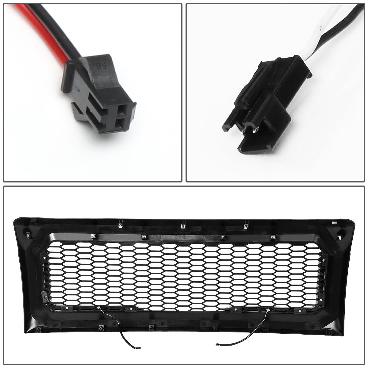 2009-2014 Ford F-150 Honeycomb Mesh Grille with LED DRL Lights