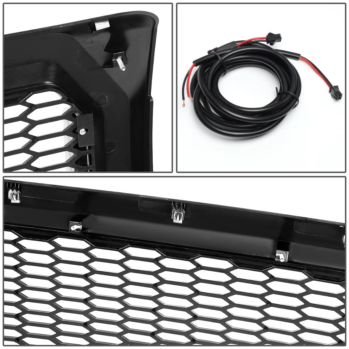 2009-2014 Ford F-150 Honeycomb Mesh Grille with LED DRL Lights