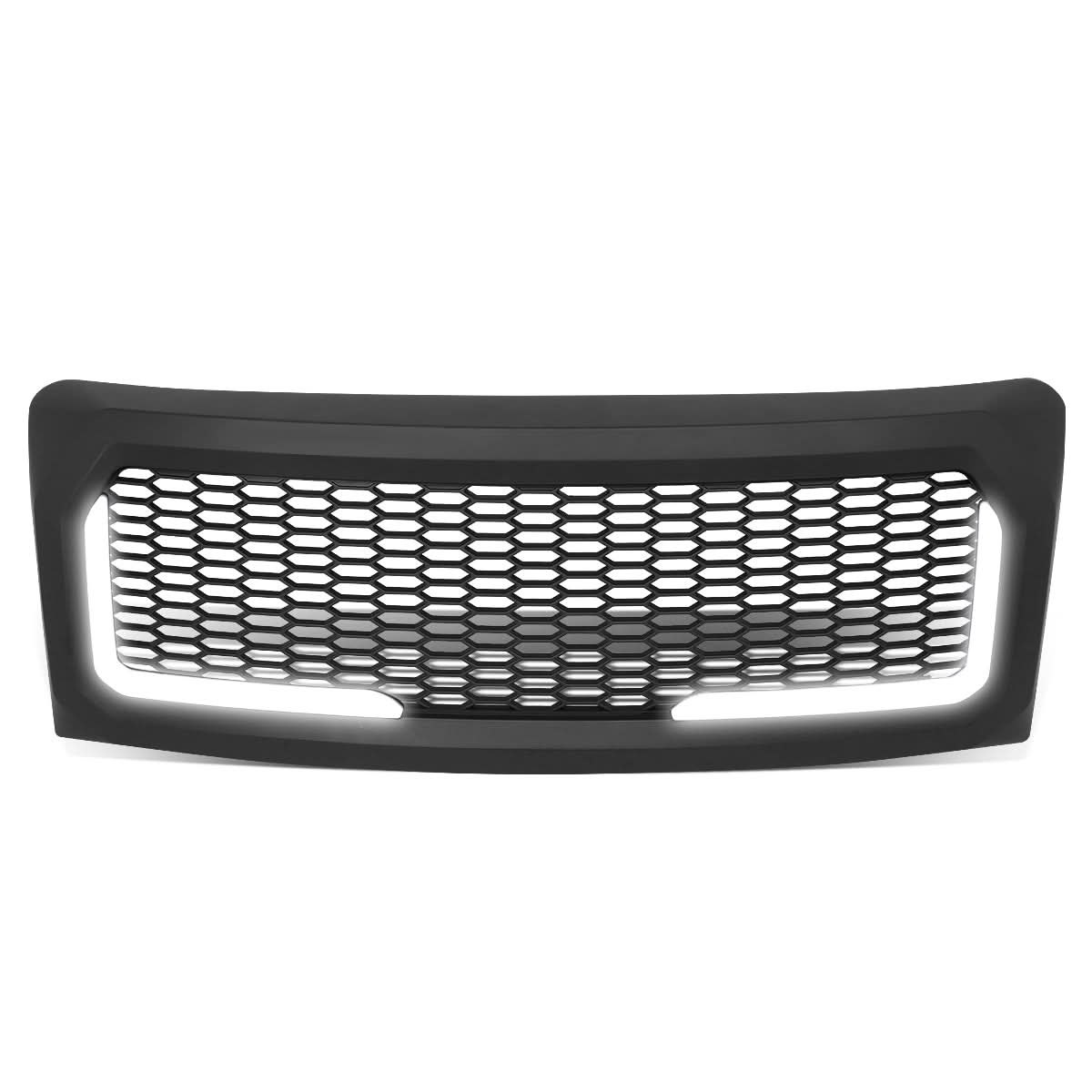 2009-2014 Ford F-150 Honeycomb Mesh Grille w/ LED DRL Lights