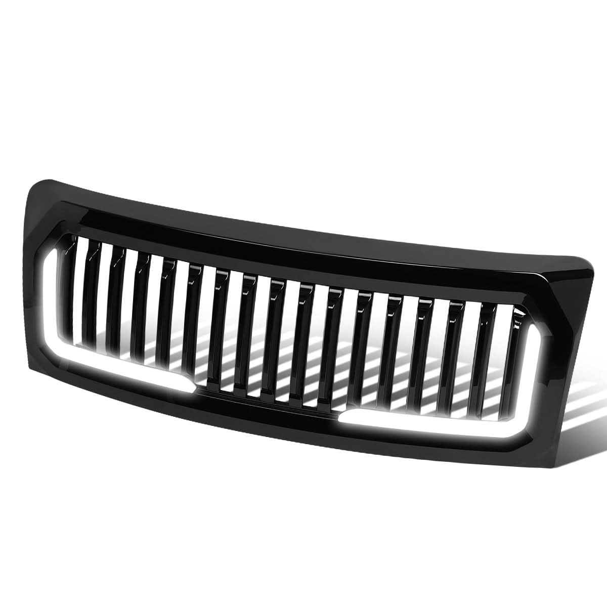 2009-2014 Ford F-150 Vertical Fence Style LED DRL Grille - Black