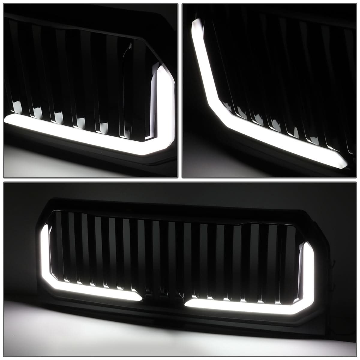 2015-2017 Ford F-150 Vertical Fence Style LED DRL Grille
