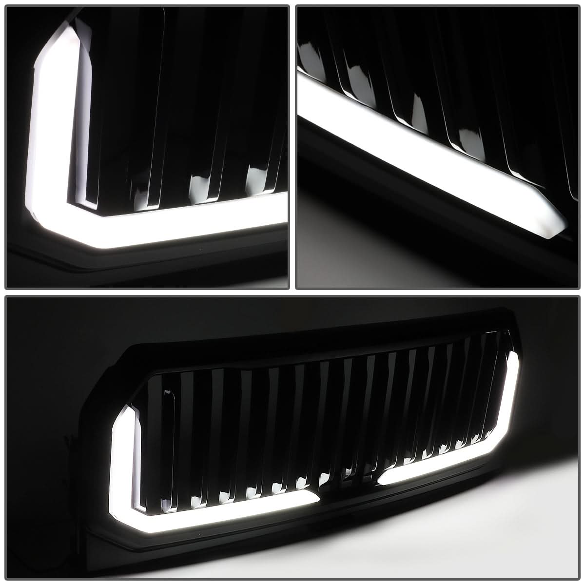 2015-2017 Ford F-150 Vertical Fence Style LED DRL Grille