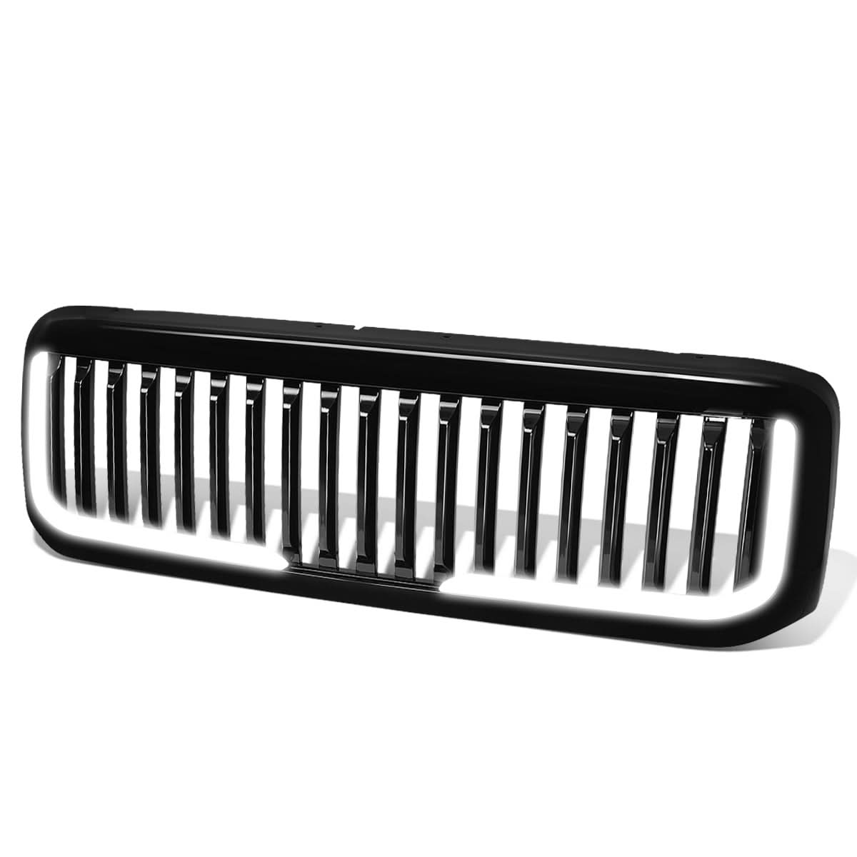 99-04 Ford F-250 F-350 F-450 F-550 Vertical Fence Style LED DRL Grille