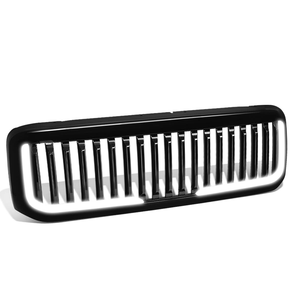 99-04 Ford F-250 F-350 F-450 F-550 Vertical Fence Style LED DRL Grille