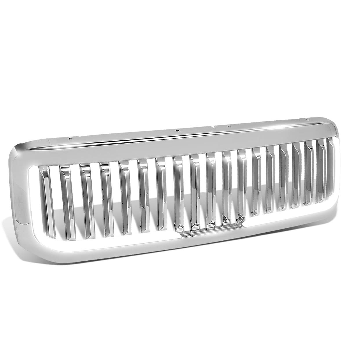 99-04 Ford F-250 F-350 F-450 F-550 Vertical Fence Style LED DRL Grille