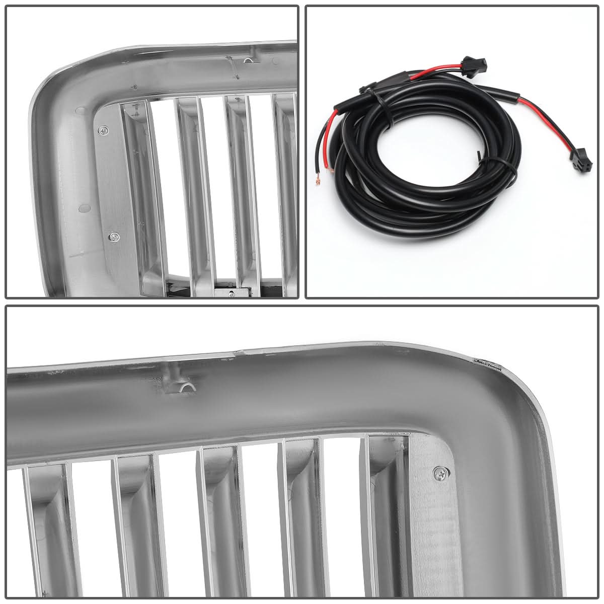 99-04 Ford F-250 F-350 F-450 F-550 Vertical Fence Style LED DRL Grille