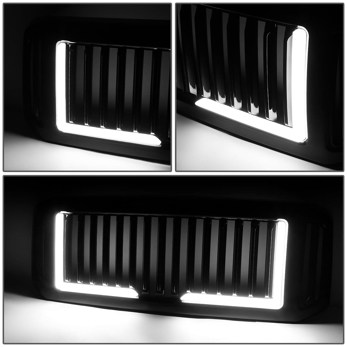 05-07 Ford F-250/F-350/F-450/F-550 Vertical Fence LED DRL Grille