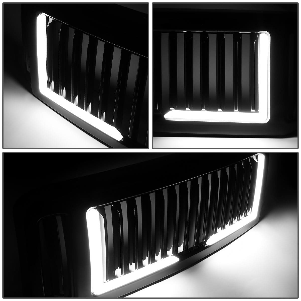 05-07 Ford F-250/F-350/F-450/F-550 Vertical Fence LED DRL Grille