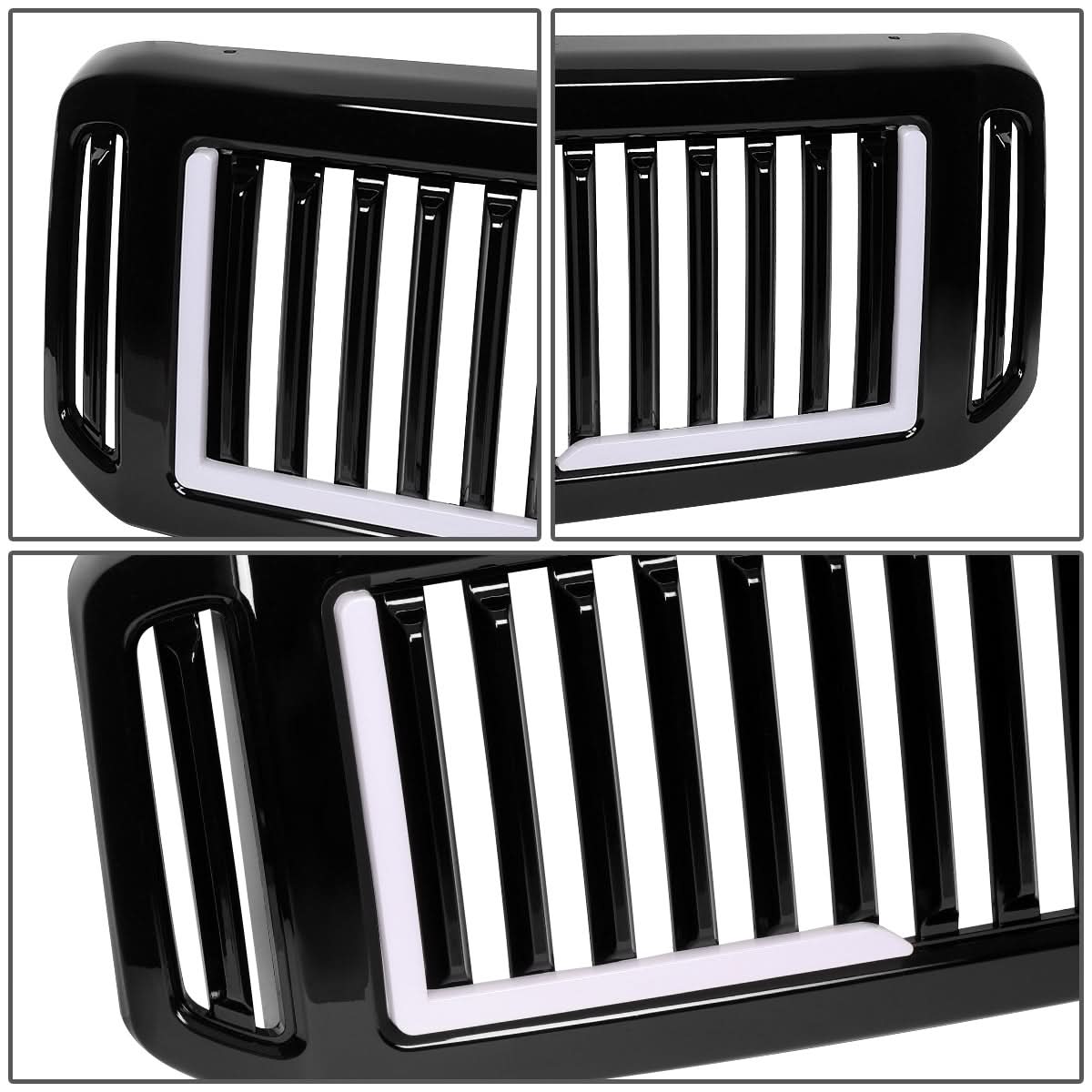 05-07 Ford F-250/F-350/F-450/F-550 Vertical Fence LED DRL Grille